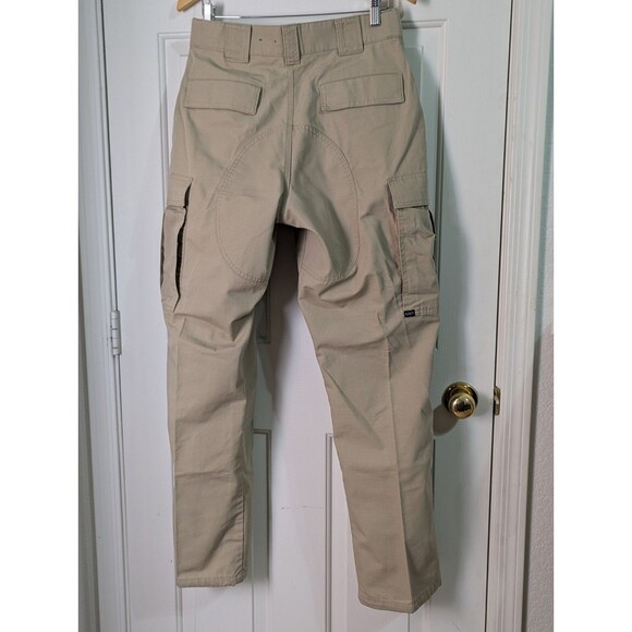 511 Tactical Cargo Pants Mens 32-35x Beige Ripstop Utility Workwear Performance - Picture 7 of 11